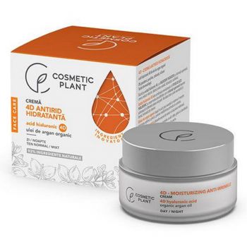 Crema Antirid Hidratanta Face Care 4D Cosmetic Plant, 50 ml de firma original