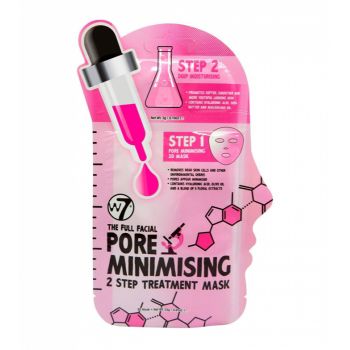 Masca tratament pentru micsorarea porilor W7 Pore Minimising 2 Step Face Mask, 23 g + 3 g