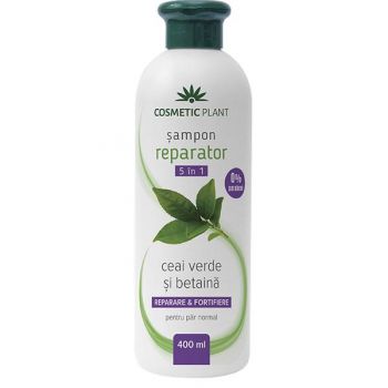 Sampon Reparator 5 in 1 cu Ceai Verde si Betaina Cosmetic Plant, 400 ml de firma original