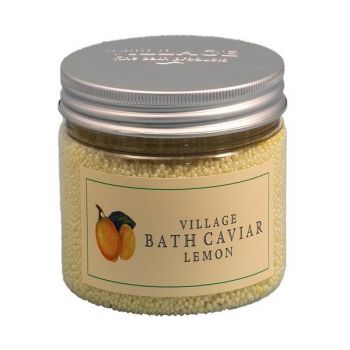 Sare de baie (Bath Caviar) cu lamaie, Village Cosmetics, 350 gr ieftina