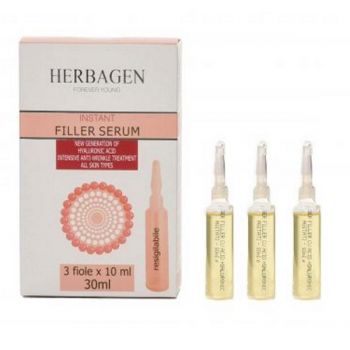 Ser Filler cu Sfere de Acid Hialuronic si Konjac Herbagen, 3 fiole x 10 ml