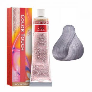 Vopsea Demi-permanenta - Wella Professionals Color Touch nuanta 7/86 Medium Blonde Pearl Violet de firma originala