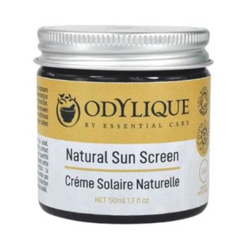 Crema Bio Protectie Solara SPF 30 pentru Piele Sensibila cu Musetel, Zinc si Unt de Shea Odylique by Essential Care, 50ml