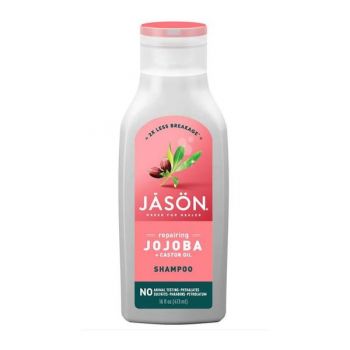 Sampon pentru Par Puternic si Sanatos cu Jojoba si Ulei de Ricin - Jason Shampoo Repairing Jojoba & Castor Oil, 473 ml Sampon pentru Par Puternic si Sanatos cu Jojoba si Ulei de Ricin - Jason Shampoo Repairing Jojoba & Castor Oil, 473 ml
