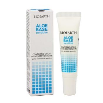 Crema Contur Ochi Decongestionanta Aloebase Bioearth, 15 ml