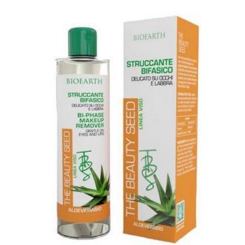 Demachiant Bifazic cu Aloe Vera Bioearth, 150 ml Demachiant Bifazic cu Aloe Vera Bioearth, 150 ml