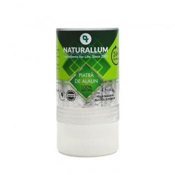 Deodorant Piatra de Alaun 100% Naturala Naturallum, 120 g
