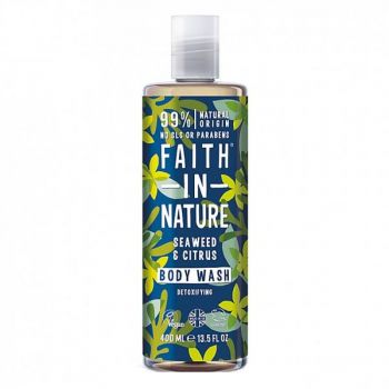 Gel de Dus si Spuma de Baie cu Alge Marine si Citrice Faith in Nature, 400ml