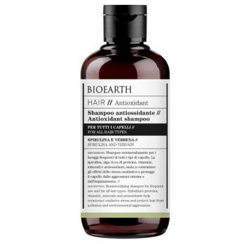 Sampon Antioxidant cu Spirulina Bioearth, 250 ml
