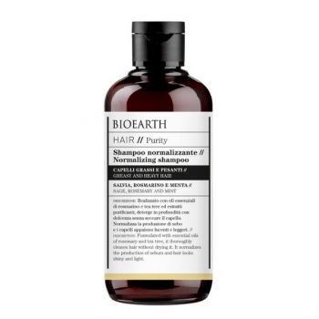 Sampon Bio pentru Par Gras cu Rozmarin Bioearth, 250 ml