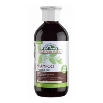 Sampon cu Henna pentru Par Castaniu Corpore Sano, 300ml