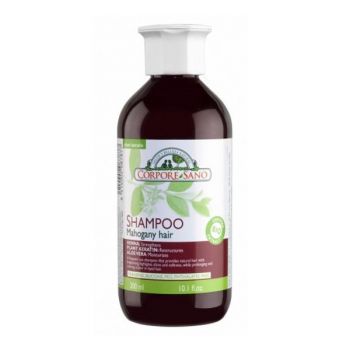 Sampon cu Henna pentru Par Saten sau Roscat Corpore Sano, 300ml