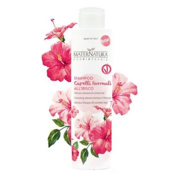 Sampon pentru Par Normal cu Hibiscus MaterNatura, 250ml la reducere