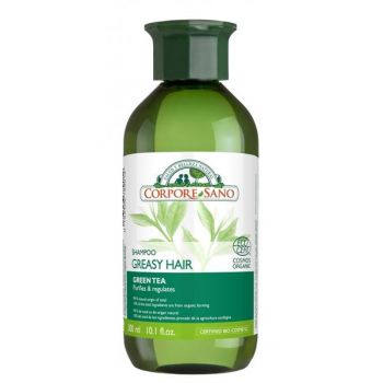 Sampon Purifiant Pentru Par Gras cu Ceai Verde si Urzica Corpore Sano, 300ml ieftin