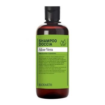 Sampon si Gel de Dus cu Aloe Vera Bioearth, 500 ml