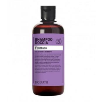 Sampon si Gel de Dus cu Aroma de Fructe Rosii Bioearth, 500 ml