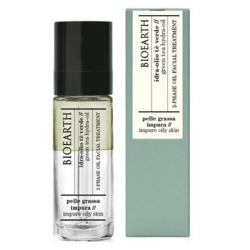 Tratament pentru Ten Gras cu Ceai Verde Hydra-Oil Bioearth, 30 ml