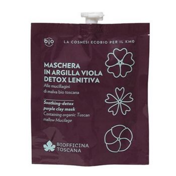 Masca de Fata DETOX cu Argila Violet - Lenitiva Biofficina Toscana, 30 ml