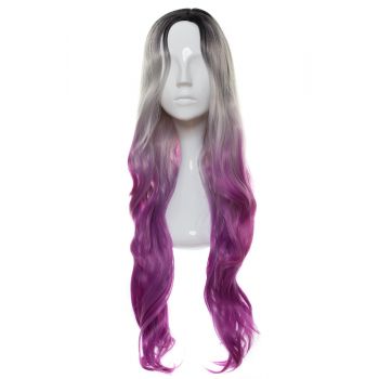 Peruca Selena Ombre Gri-Purple de firma originala