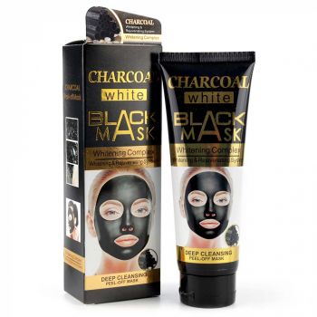 Masca neagra de fata cu Carbune Activ, Vitamina A E, Efect detoxifiant si de intinerire, WOKALI BLACK Mask, 130 ml