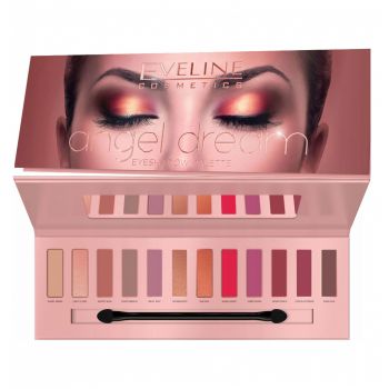 Paleta Profesionala de Farduri EVELINE Angel Dream Eyeshadow Palette, 12 nuante, 12 g