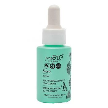 Ser pentru Ten Mixt sau Gras cu Acid Hialuronic PuroBio Cosmetics, 15ml