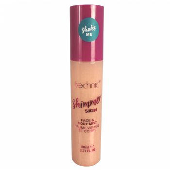 Spray Stralucitor Pentru Fata Si Corp Technic Shimmer Skin Face  Body Mist, Sunrise, 80 ml