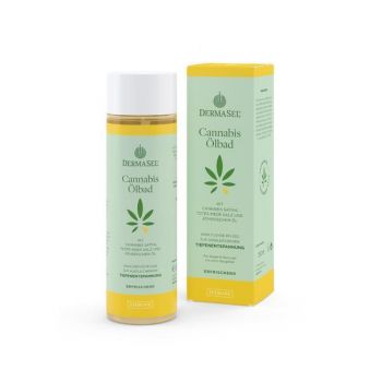 Ulei baie cu ulei de cannabis si lamaie Dermasel 250 ml
