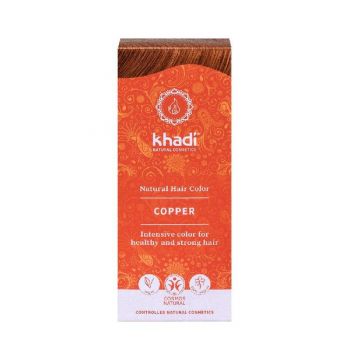 Vopsea Naturala Henna Cupru Khadi, 100 g de firma originala