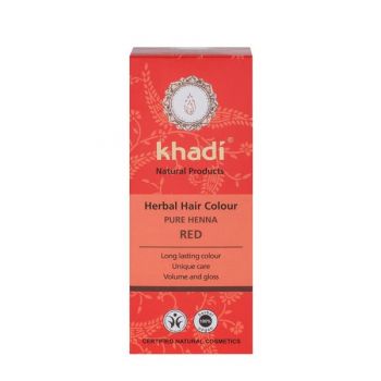 Vopsea Naturala Henna Rosu Khadi, 100 g de firma originala