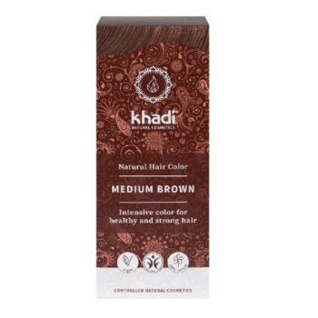 Vopsea Naturala Henna Saten Mediu Khadi, 100 g ieftina