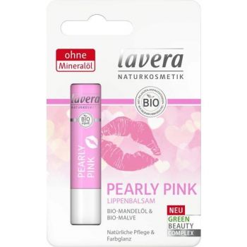 Balsam de Buze cu Ulei de Migdale Pearly Pink Lavera, 4,5g ieftin