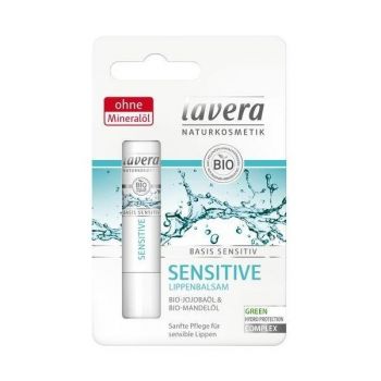Balsam de Buze cu Unt de Shea si Ulei de Jojoba Basis Sensitiv Lavera, 4,5 g
