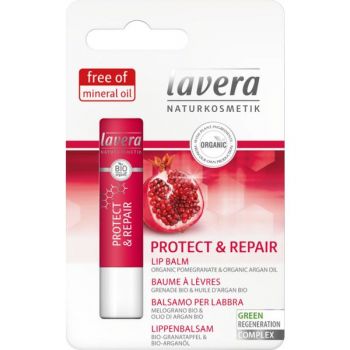 Balsam de Buze cu Rodie si Argan - Lavera Protect & Repair Lip Balm, 4.5 g