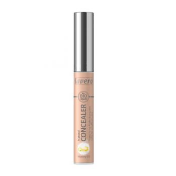 Corector Bio cu Coenzima Q10 pentru Cearcane si Roseata Honey 03 Lavera, 5,5ml