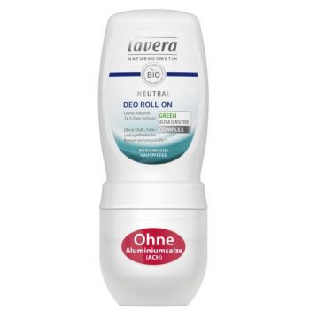 Deodorant Roll-On Fara Alcool pentru Piele Sensibila si Iritata Lavera, 50ml ieftin