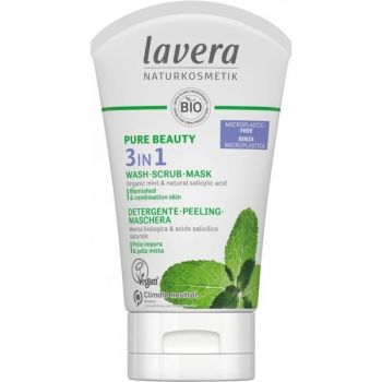 Gel de Curatare, Scrub si Masca 3 in 1 Lavera, 125ml