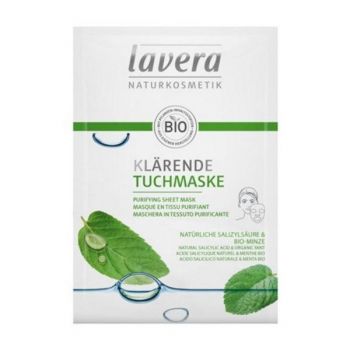 Masca Purificatoare Sheet Mask cu Menta si Acid Salicilic Lavera