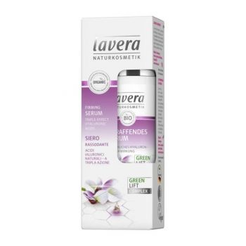 Serum pentru Fermitate cu Ceai Alb, Karanja si Acid Hialuronic Lavera, 30 ml Serum pentru Fermitate cu Ceai Alb, Karanja si Acid Hialuronic Lavera, 30 ml