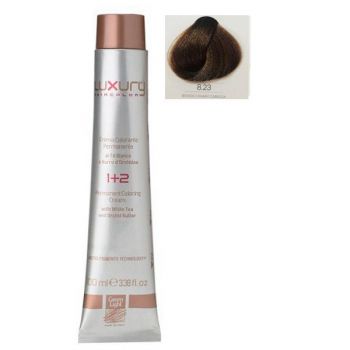 Vopsea Crema Permanenta Luxury Green Light, nuanta Biondo Chiaro Carioca 8.23, 100 ml Vopsea Crema Permanenta Luxury Green Light, nuanta Biondo Chiaro Carioca 8.23, 100 ml