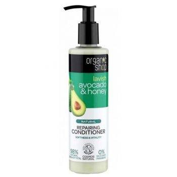 Balsam Bio Reparator cu Avocado & Miere Organic Shop, 280ml ieftin