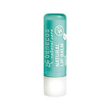 Balsam de Buze cu Unt de Shea si Menta Benecos, 4,8 g