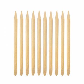 Betisoare din lemn de portocal pentru cuticule si unghii, 10 bucati Betisoare din lemn de portocal pentru cuticule si unghii, 10 bucati