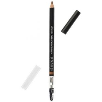 Creion Bio pentru Sprancene Benecos, nuanta Gentle Brown, 1 buc