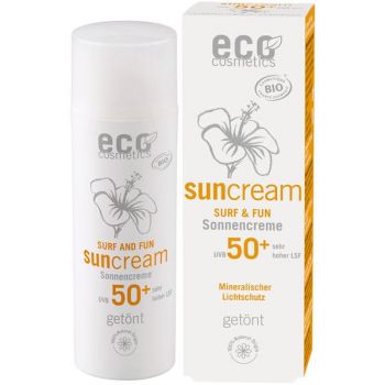 Crema Bio cu Protectie Solara SPF 50+ Extra Rezistenta la Apa SURF & FUN Eco Cosmetics, 50ml