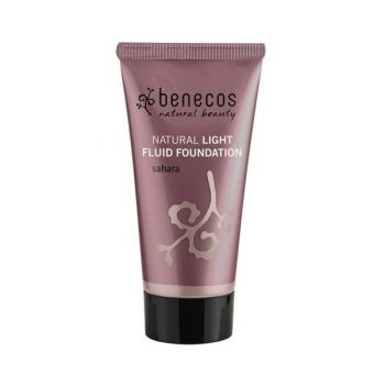 Fond de Ten Natural Light Fluid Sahara pentru Ten Mediu Benecos, 30 ml