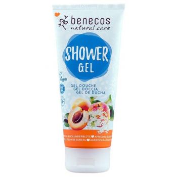 Gel de Dus cu Flori de Soc si Caise Benecos, 200ml Gel de Dus cu Flori de Soc si Caise Benecos, 200ml