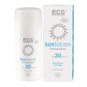 Lotiune Fluida de Protectie Solara SPF 30 Fara Parfum Eco Cosmetics, 100ml la reducere