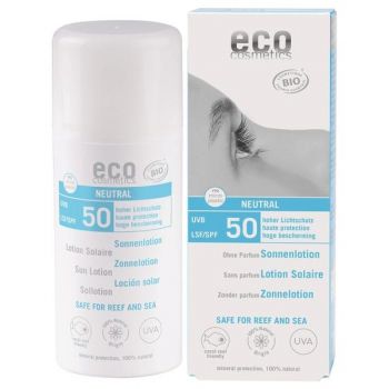 Lotiune Fluida de Protectie Solara SPF 50 Fara Parfum Eco Cosmetics, 100ml