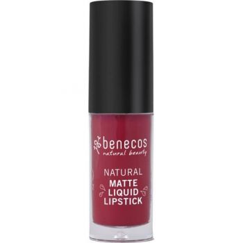 Ruj Lichid Mat Bio Bloody Berry Benecos, 5ml Ruj Lichid Mat Bio Bloody Berry Benecos, 5ml